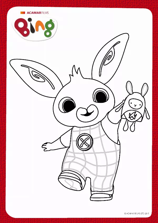 Bing & Hoppity Colouring Sheet